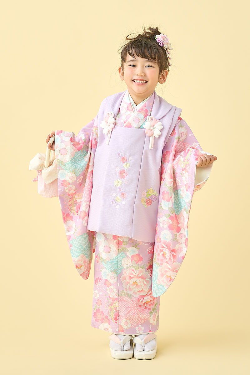 三歳お祝い着レンタル　JP331（身長85cm～100cmの方用）