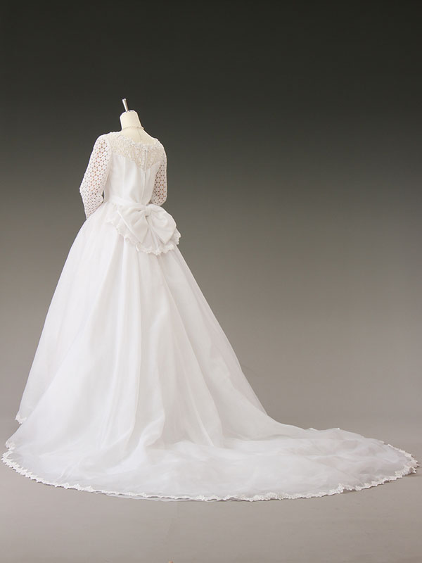 ウェディングドレス 190_サイズ7-11号_白 ※ご来店にてご注文を承ります  