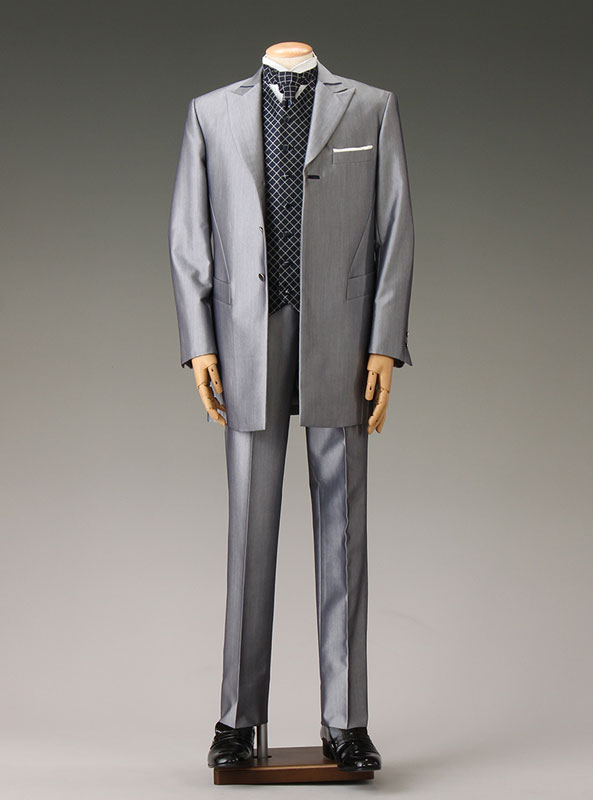 シルバーグレータキシード ※ご来店にてご注文を承ります。｜晴れ着の