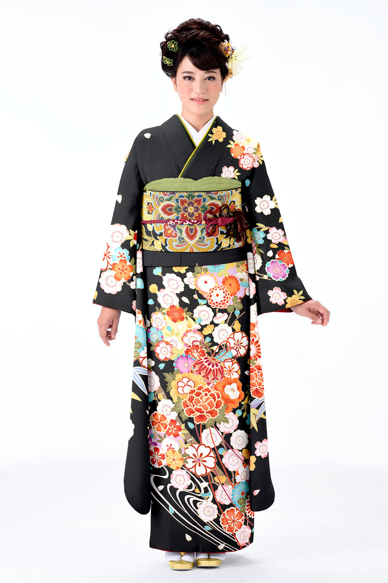 振袖レンタルFRB335 A3（身長165cm前後・ヒップ85～100cm位の方用  
