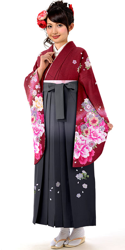 ネット注文限定10%OFF価格】卒業袴セットSJ120A2着物現品322-21&女袴 
