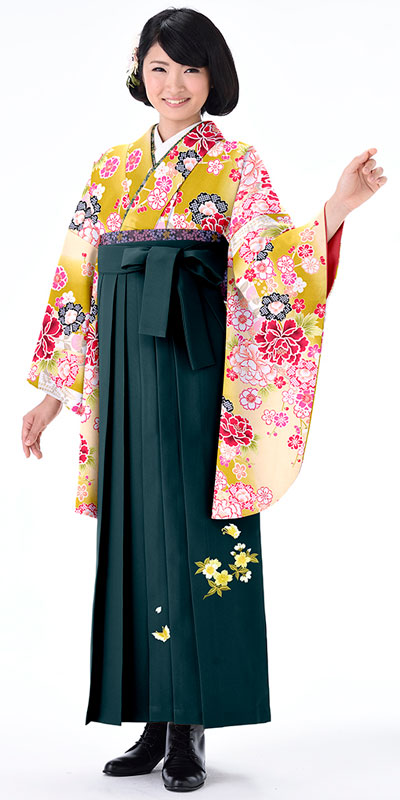ネット注文限定10%OFF価格】卒業袴セットSJ154A2着物現品333-17&女袴 
