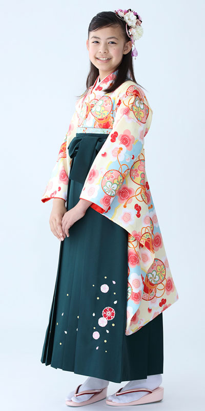 ジュニア卒業袴レンタル11_肩上げA0_袴丈2尺2寸（身長143cm～146cm草履丈対応）